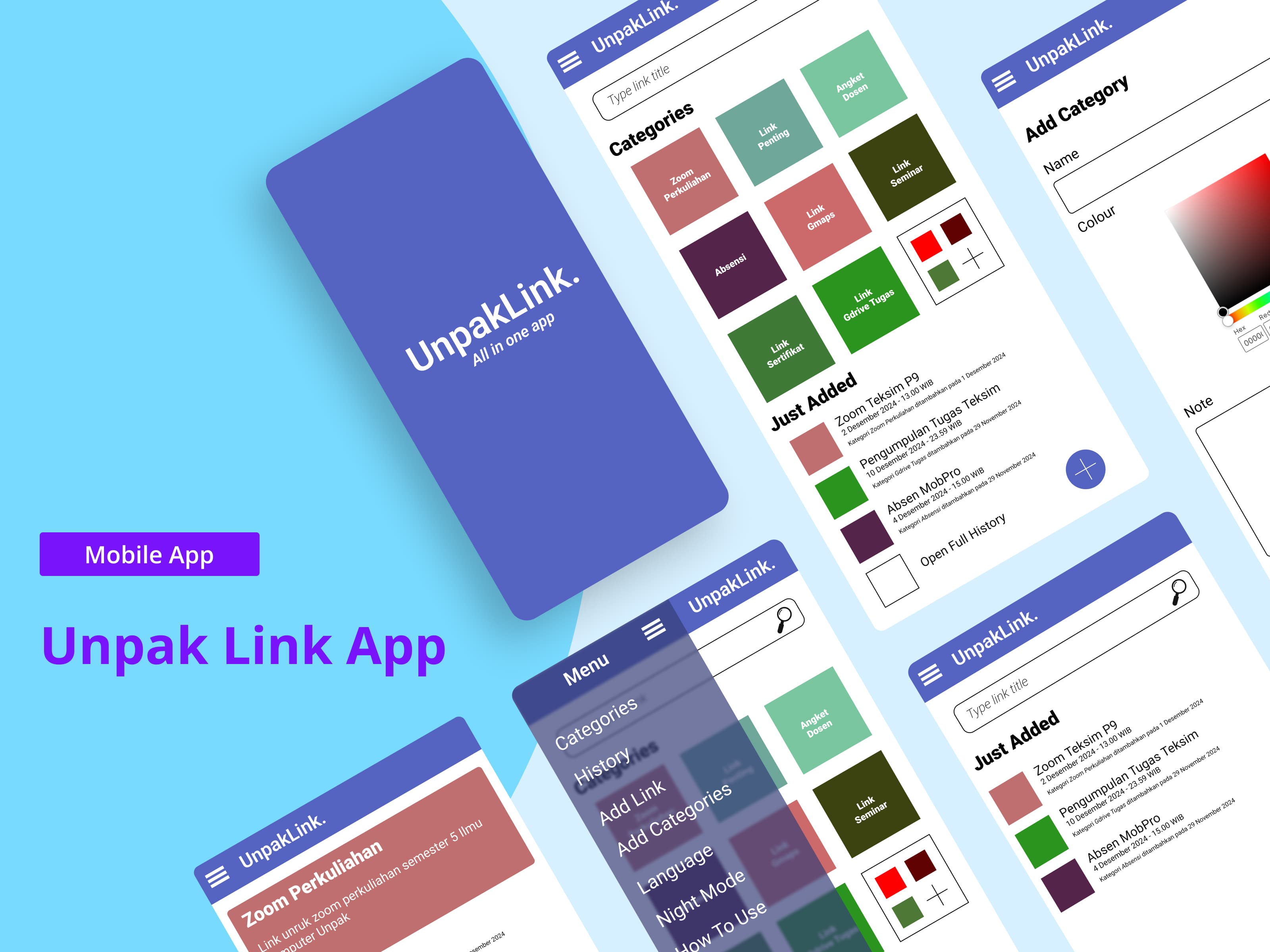 Screenshot of Unpak Link APP